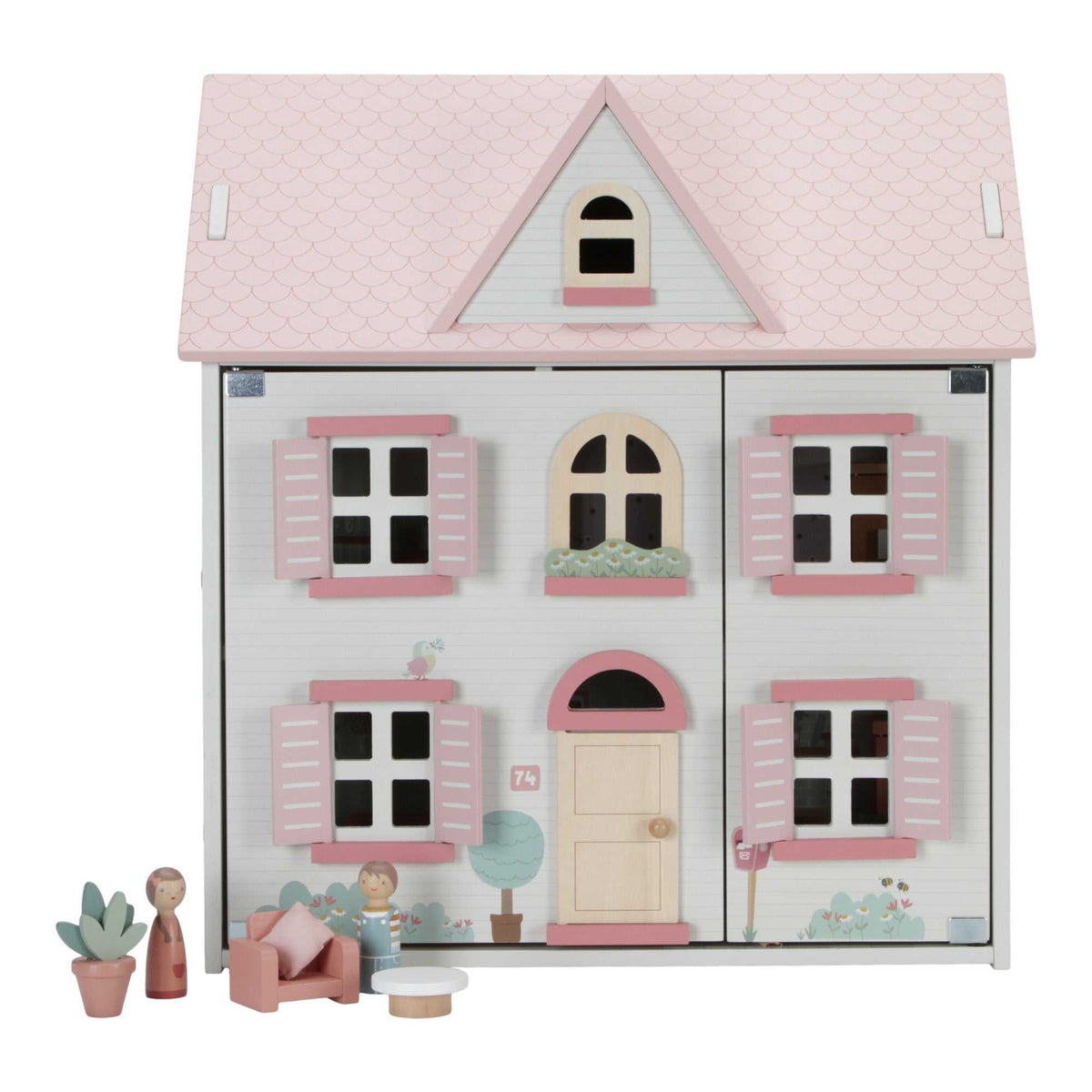Holzpuppenhaus 20-teilig