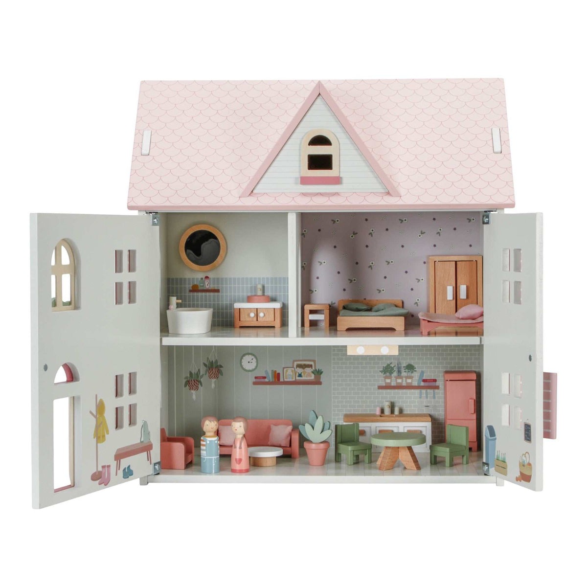 Holzpuppenhaus 20-teilig