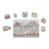 Sound Greif Puzzle Little Farm mit 7 Bauernhoftieren und Traktor, fördert Hand-Augen-Koordination und Tiergeräusche für Kinder ab 12 Monaten