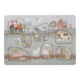 Sound Greif Puzzle Little Farm mit 7 Bauernhoftieren und Traktor, lernförderndes Spielzeug für Kinder ab 12 Monaten