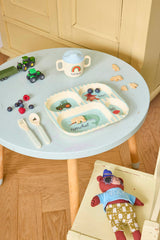 Kinderteller/ Blue ABC Print
