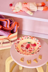 Teller/ Pink ABC Print 250ml