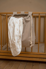 Spannbetttuch Musselin 70x140x150/ Beige