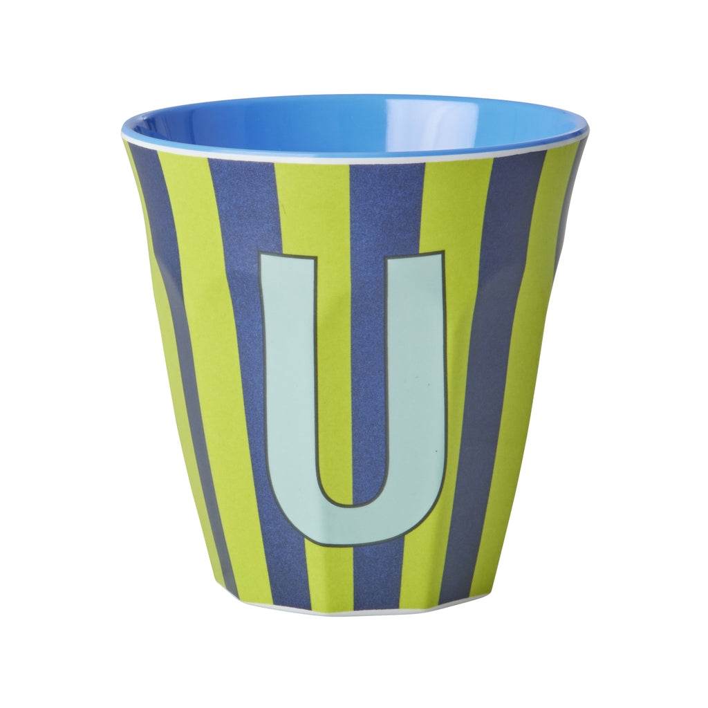 Rice Melaminbecher Buchstabenbecher U 250ml mit alphabetischem Print