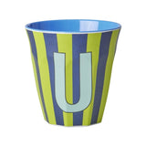 Rice Melaminbecher Buchstabenbecher U 250ml mit alphabetischem Print