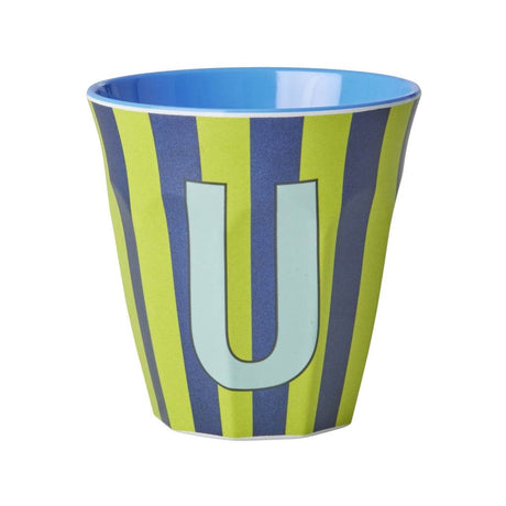 Rice Melaminbecher Buchstabenbecher U 250ml mit alphabetischem Print