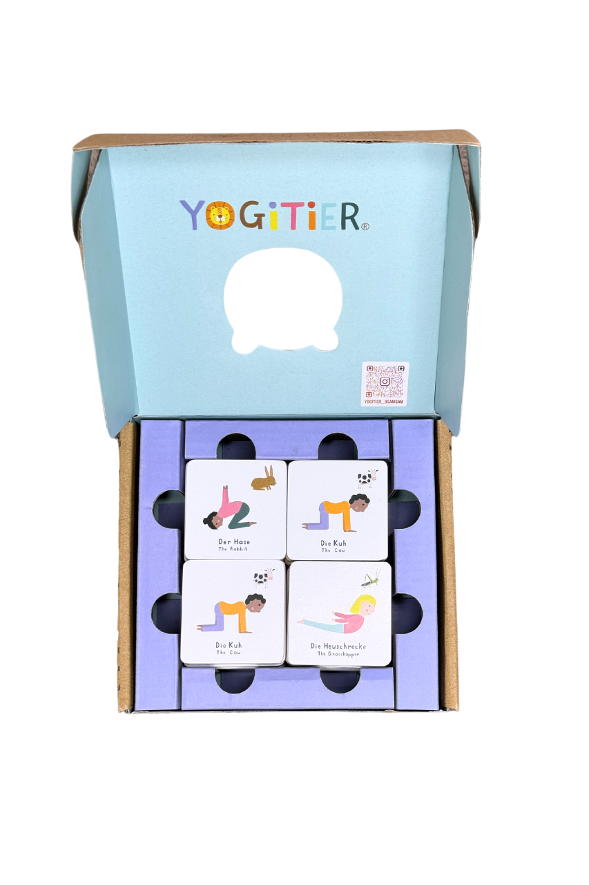 Yoga -Memory aus Holz