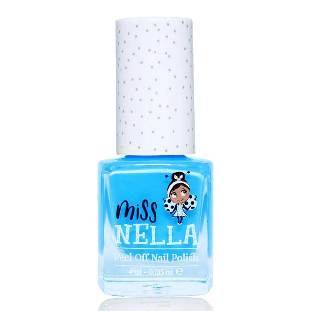 Peel-Off Nagellack Mermaid Blue von Miss Nella, ungiftig und leicht abziehbar, kinderfreundlich und umweltfreundlich