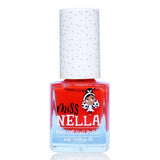 Miss Nella Peel-Off Nagellack Strawberry'n'Cream, kinderfreundlicher, umweltfreundlicher, wasserbasierter Nagellack ohne schädliche Chemikalien