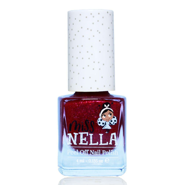 Peel-Off Nagellack Jazzberry Jam von Miss Nella in leuchtendem Pink, leicht aufzutragen und ohne schädliche Chemikalien, ideal für Kinder
