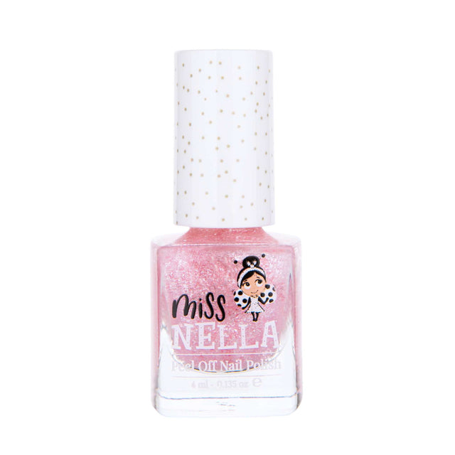 Peel-Off Nagellack Itsy Glitzy Hippo von Miss Nella, kinderfreundlich, wasserbasiert, chemikalienfrei, leicht abziehbar ohne Entferner
