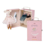 Schrankkoffer Tutu mit Ballerina-Maus und wechselbaren Outfits von Moulin Roty, ideales Geschenk für Kinder