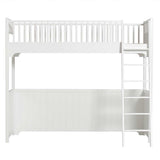 Seaside Hochbett weißes nordisches Kinderhochbett 90x200 cm
