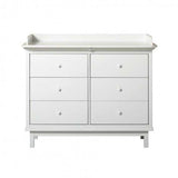 Seaside Wickelkommode mit 6 Schubladen und Wickelfunktion von Oliver Furniture