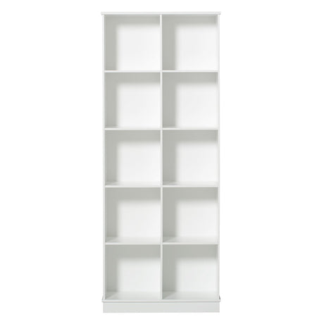 Wood Standregal 2x5 hohes nordisches Regal von Oliver Furniture mit 10 Fächern und robustem Sockel
