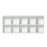 Wood Regal 5x2 mit Sockel aus der Oliver Furniture Wood Collection, nordisch, wandmontierbar und bodenstehend, kinderzimmergeeignet, 10 Fächer, nachhaltig produziert