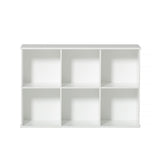 Oliver Furniture Wood Standregal 3x2 with base, Nordic wooden shelf for storage