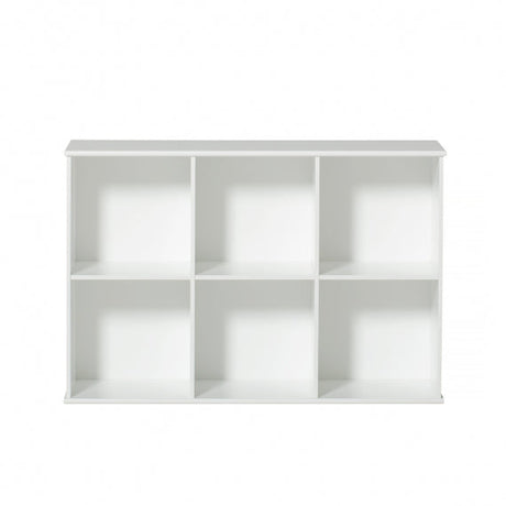 Wood Regal 3x2 von Oliver Furniture mit 6 Fächern und nordischem Design, vielseitig für Kinderzimmer und Wohnräume.
