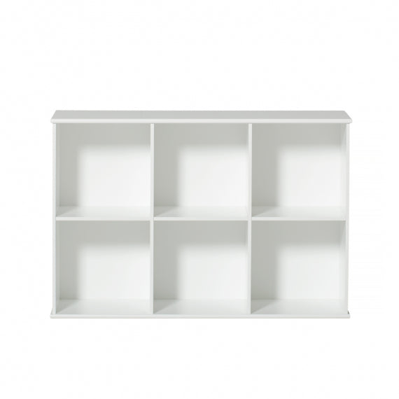 Wood Regal 3x2 von Oliver Furniture mit 6 Fächern und nordischem Design, vielseitig für Kinderzimmer und Wohnräume.