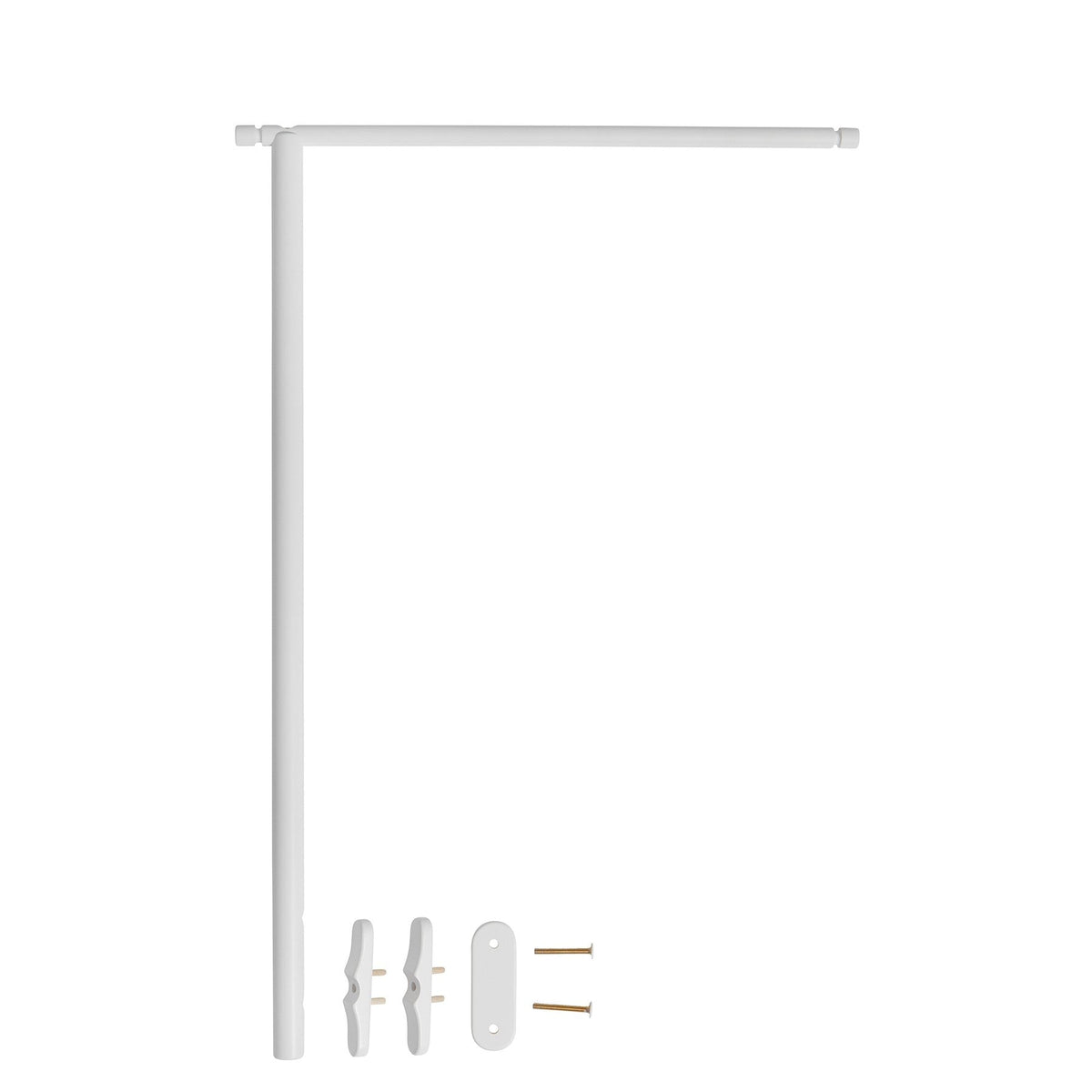 Wood Himmelstange aus Birke für Mini+ basic Bett in Weiß, 3x55x74 cm