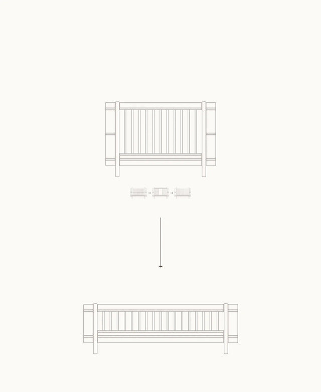 Mini+ Umbau-Set für Babybett zum Juniorbett aus Eiche mit Holz-Garantie von Oliver Furniture
