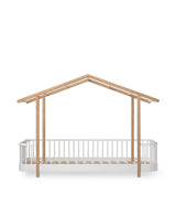 Wood Hausbett 90x200 cm weiß/Eiche