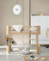 Mini+ halbhohes Hochbett, Eiche (68x162 cm)