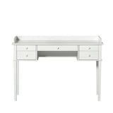 Weißer Seaside Schreibtisch von Oliver Furniture im skandinavischen Stil mit fünf Schubladen