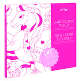 Giant Coloring  Poster - Lily Einhorn