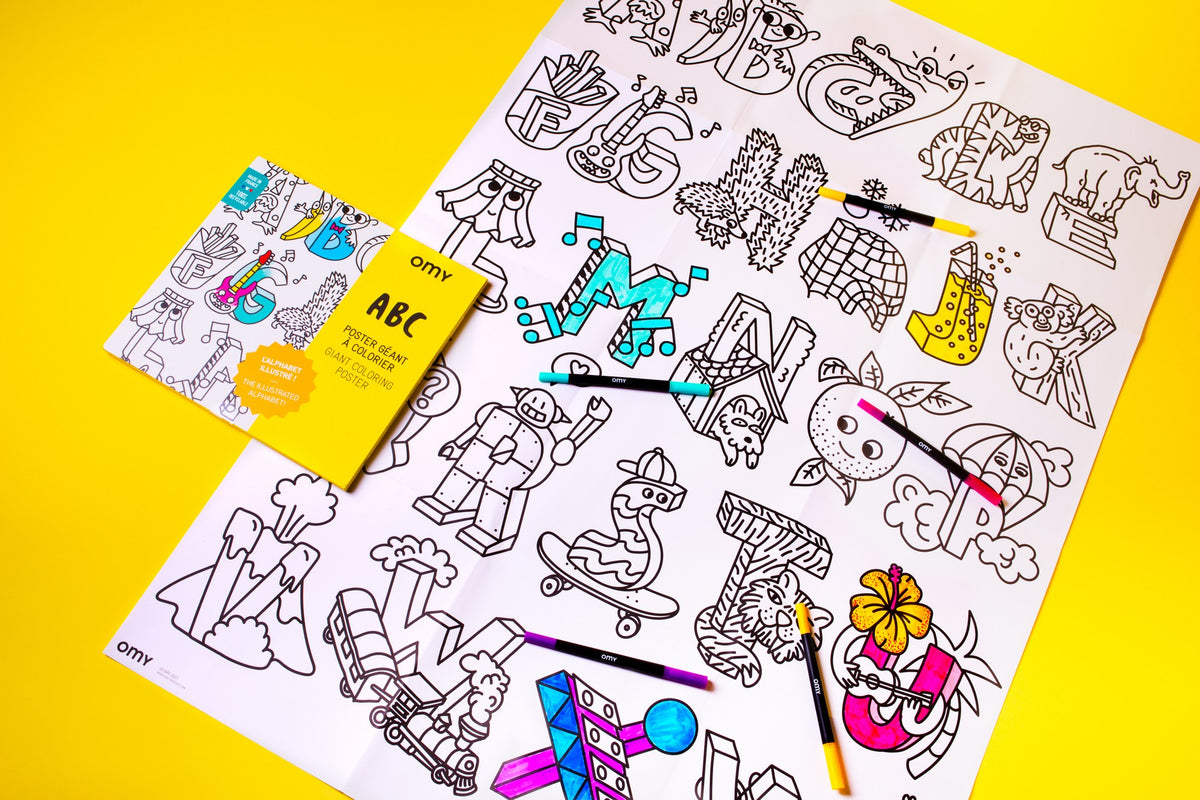 Giant Coloring  Poster/ Abc
