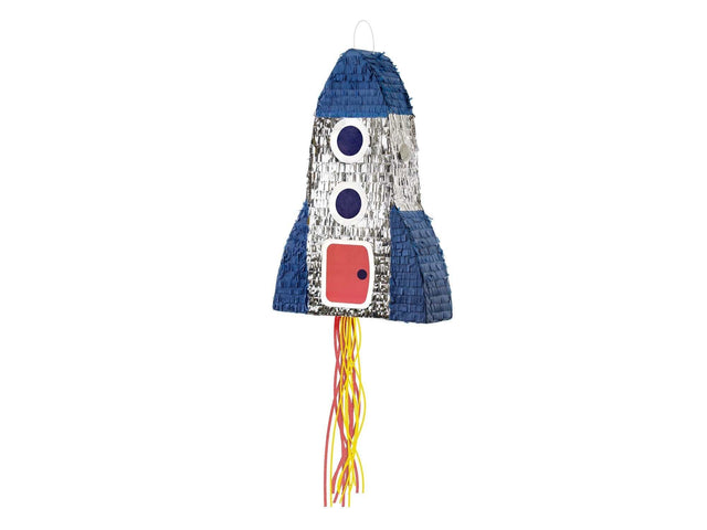 Piñata - Rakete als Deko-Accessoire für Space-Mottoparty von PartyDeco