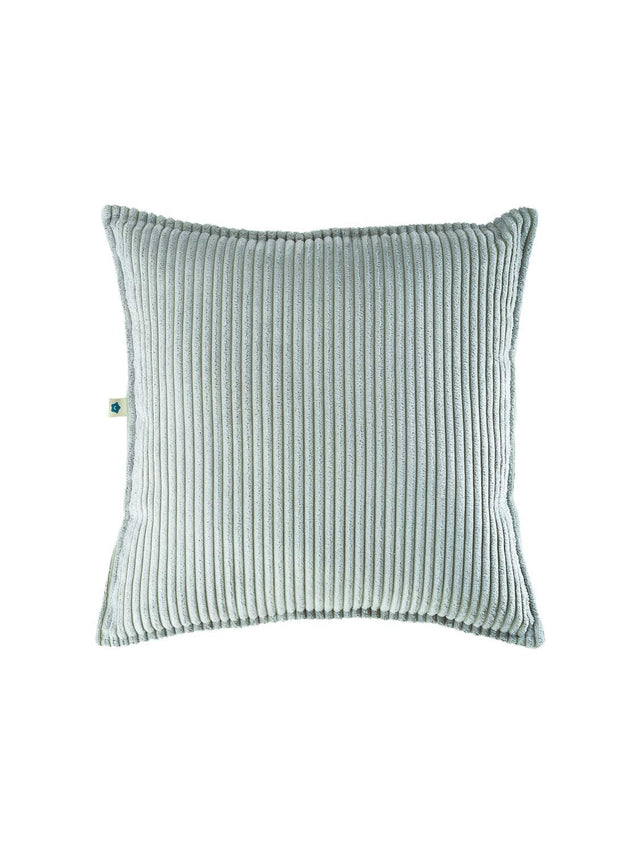 Block Cushion Peppermint Green nachhaltiges Kinderkissen aus recyceltem Cordbezug