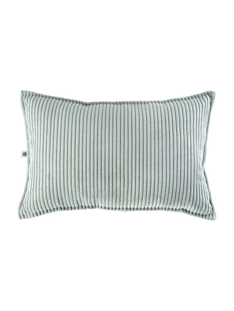 Wigiwama Kissen Peppermint Green sustainable bolster with recycled PET fabric and micro cluster fiber filling