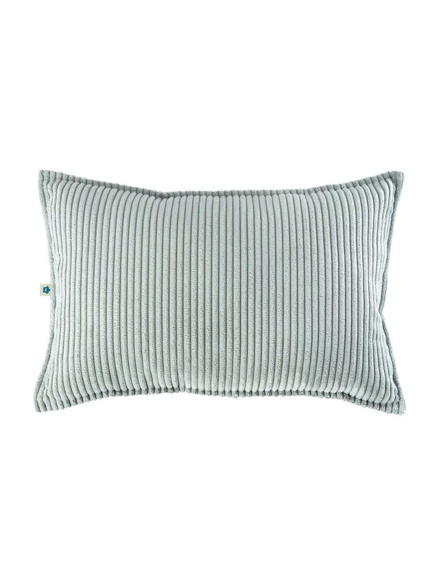 Wigiwama Kissen Peppermint Green sustainable bolster with recycled PET fabric and micro cluster fiber filling