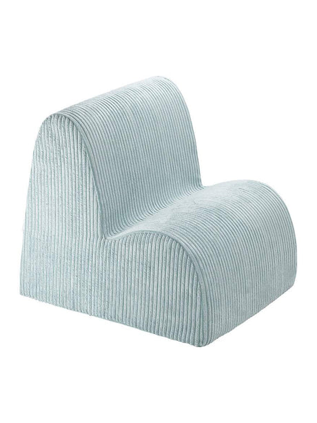 Kindersessel Wolke in Peppermint Grün mit nachhaltigem Cordbezug und formstabilem Schaumstofffüllung, ideal für Kinderzimmer