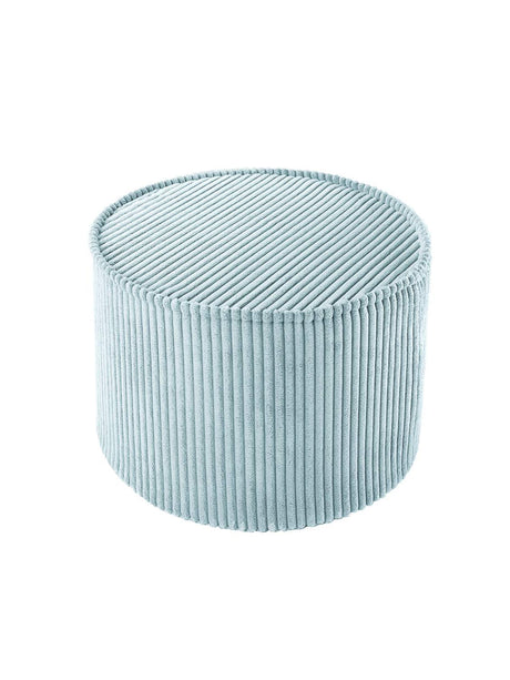 Pouffe Peppermint Green with soft corduroy cover, eco-friendly and versatile seating from Wigiwama