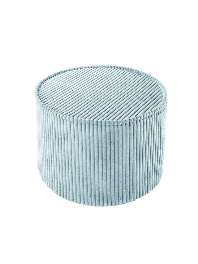 Pouffe Peppermint Green with soft corduroy cover, eco-friendly and versatile seating from Wigiwama
