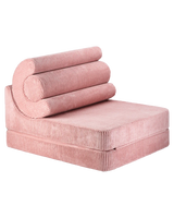 Wigiwama Flipster Pink Mousse versatile kids and adult seat with adjustable backrest and washable cover
