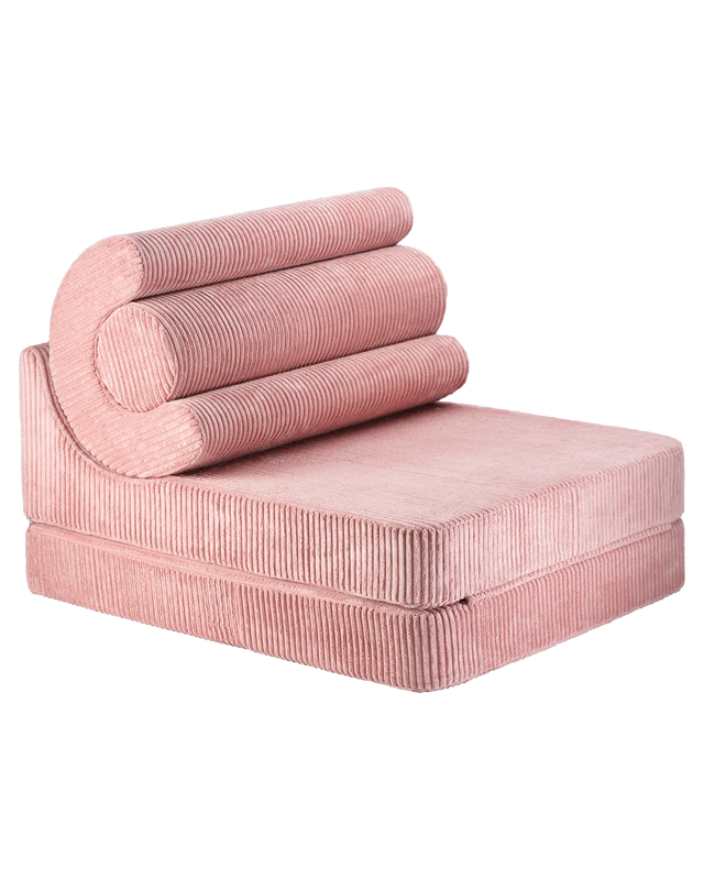 Wigiwama Flipster Pink Mousse versatile kids and adult seat with adjustable backrest and washable cover