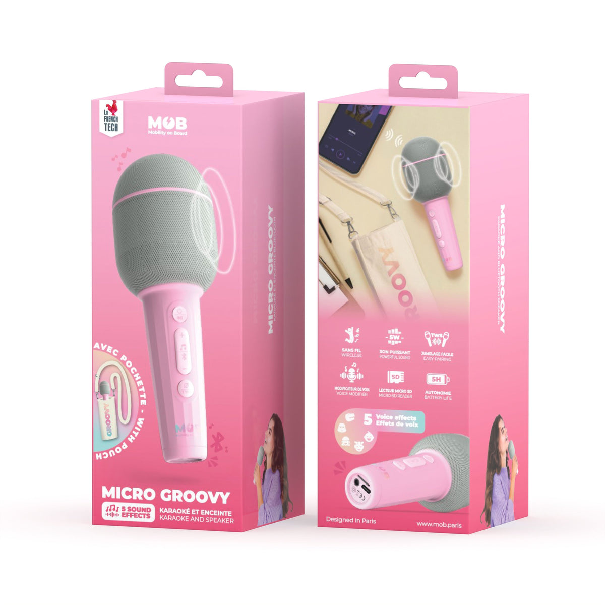 Mikrofon Micro Groovy - Marshmallow