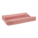 Wickelauflagenbezug Pure Pink Blush in Rosa aus kuschelweichem Frottee, OEKO-TEX zertifiziert, passend für handelsübliche Wickelauflagen.