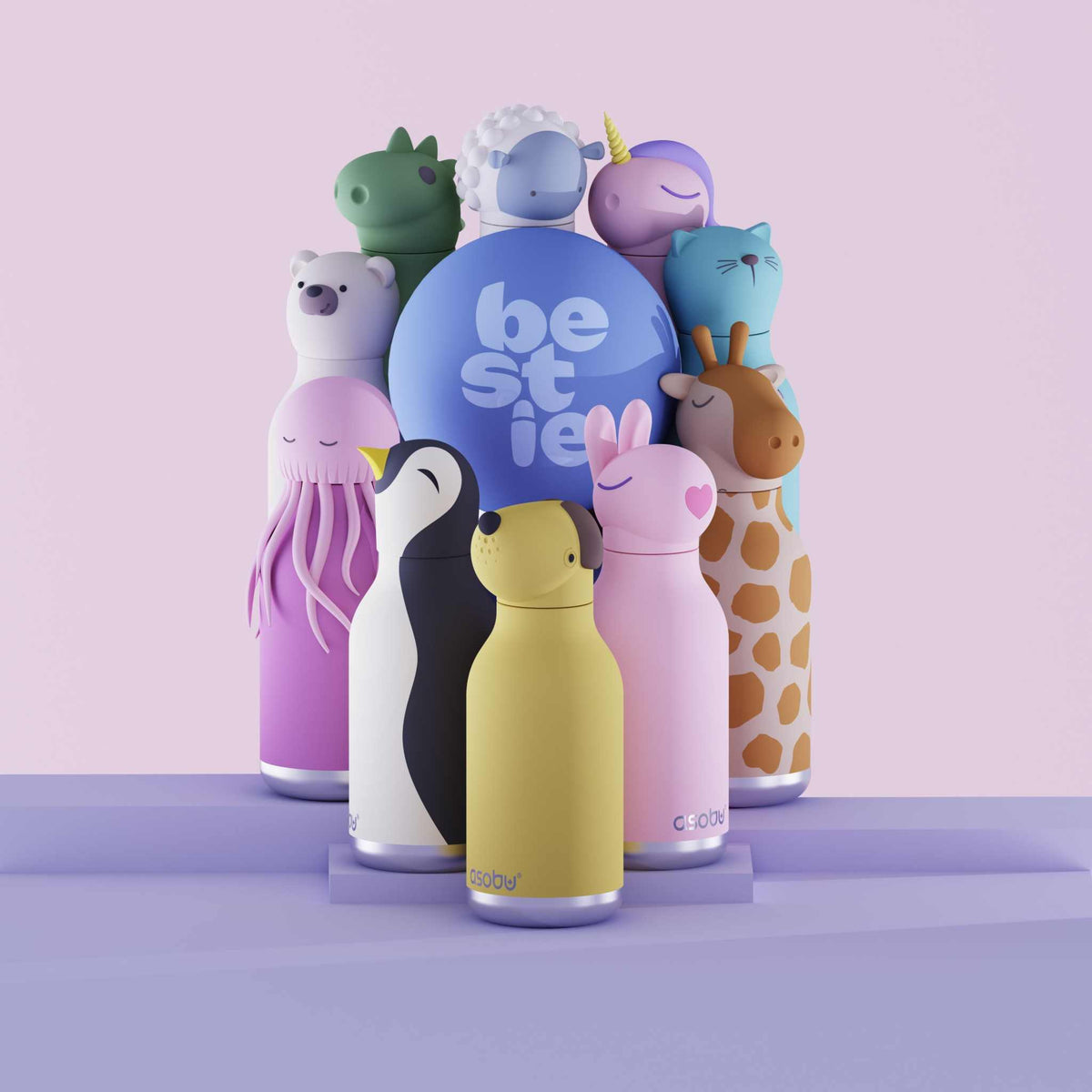 Trinkflasche Bestie- Giraffe