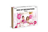 Partydekorationen Set Prinzessin mit festlichen Accessoires für Mottoparty