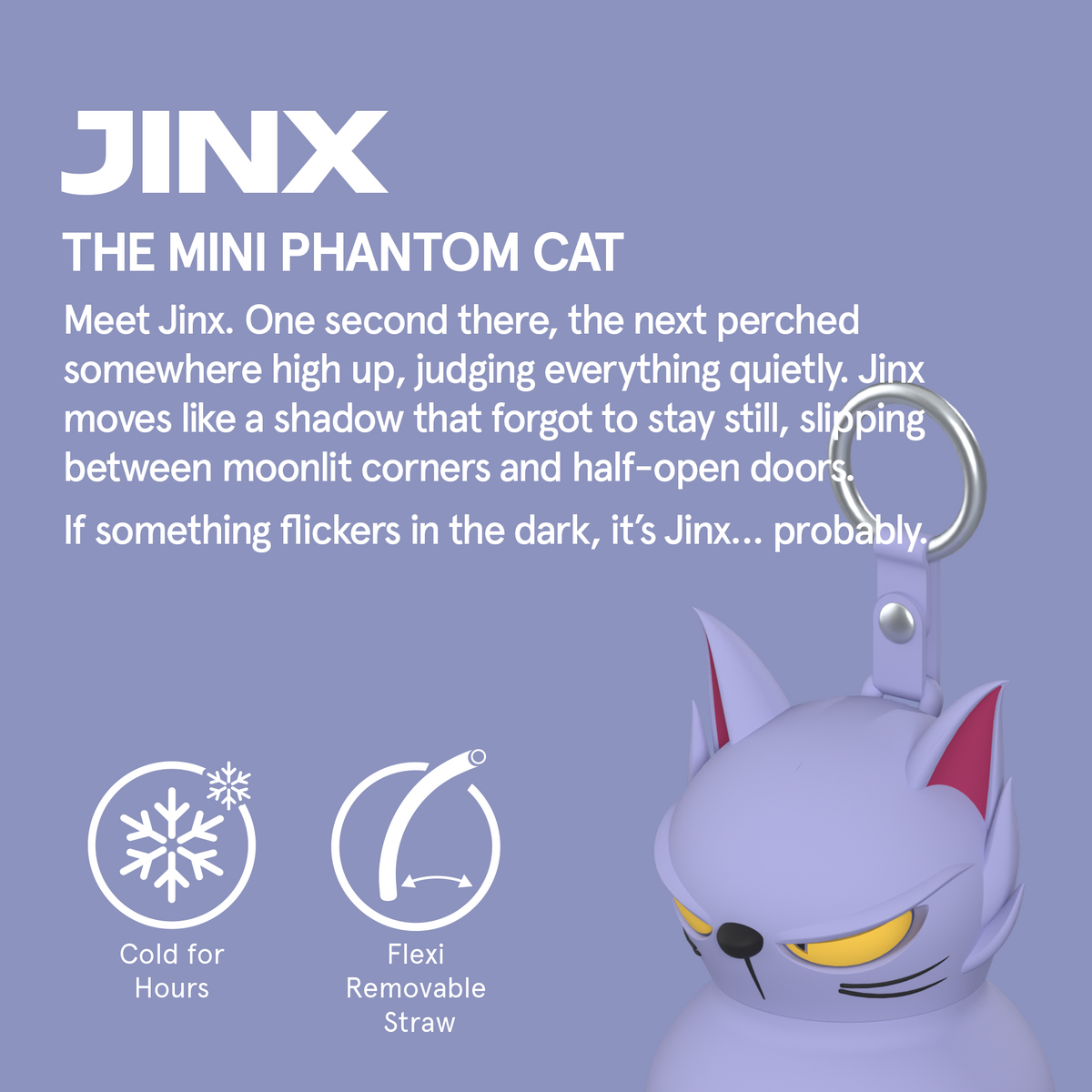 Mini Trinkflasche Spookie - Katze