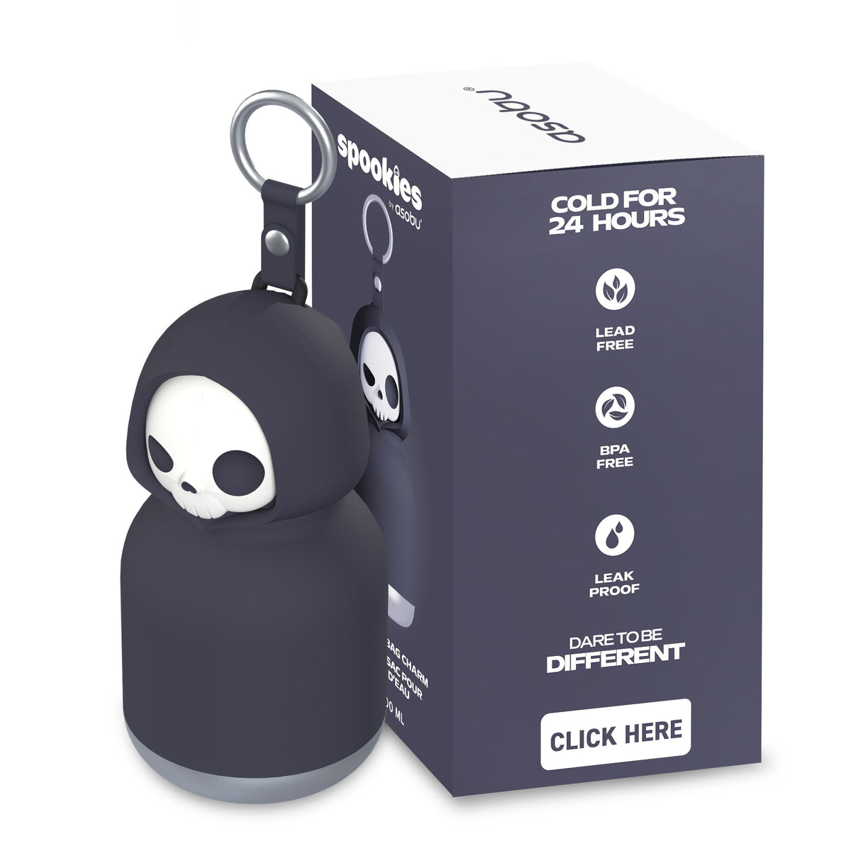 Mini Trinkflasche Spookie - Skelett