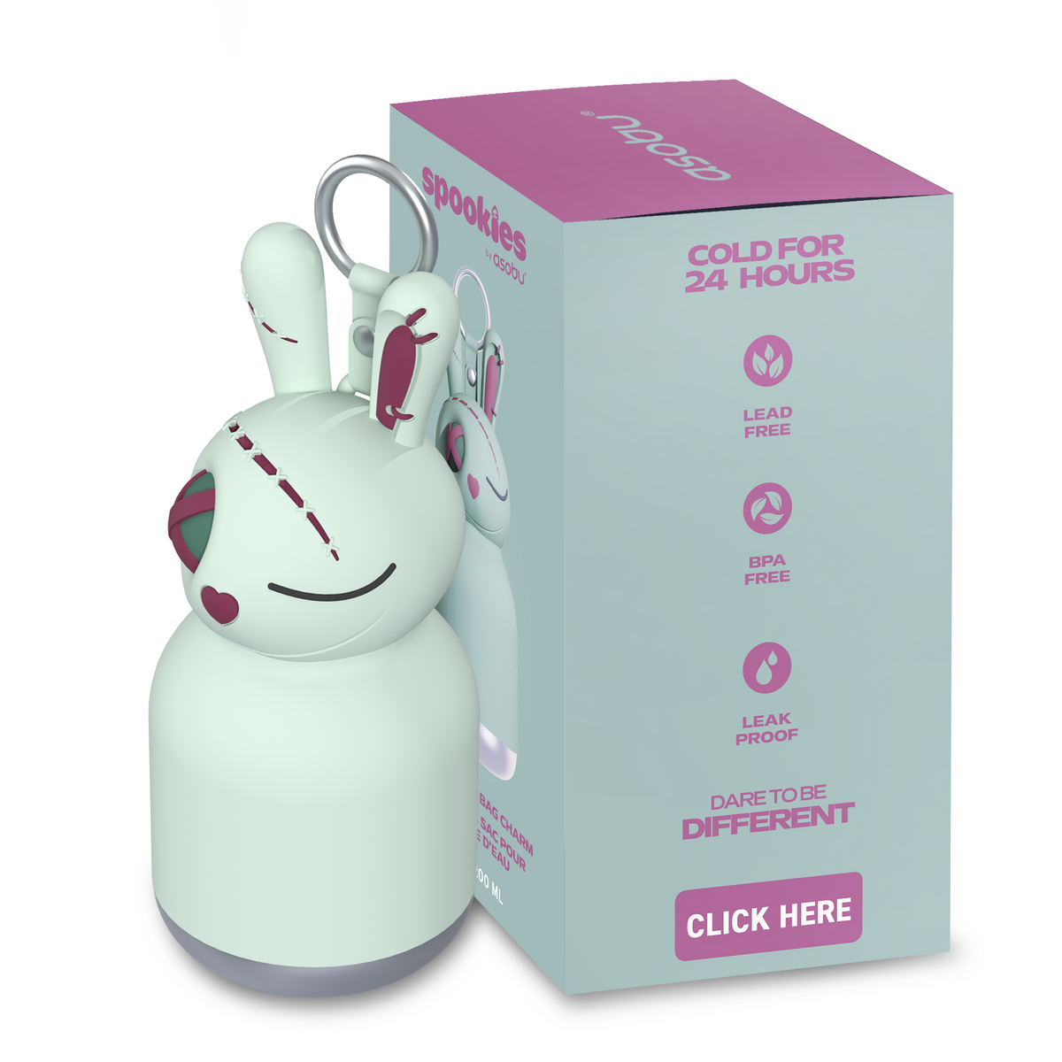 Mini Trinkflasche Spookie - Hase