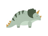 Servietten Triceratops mit Dinosauriermotiv für Kindergeburtstag, 12 Stück, 18x10 cm, Partydeko