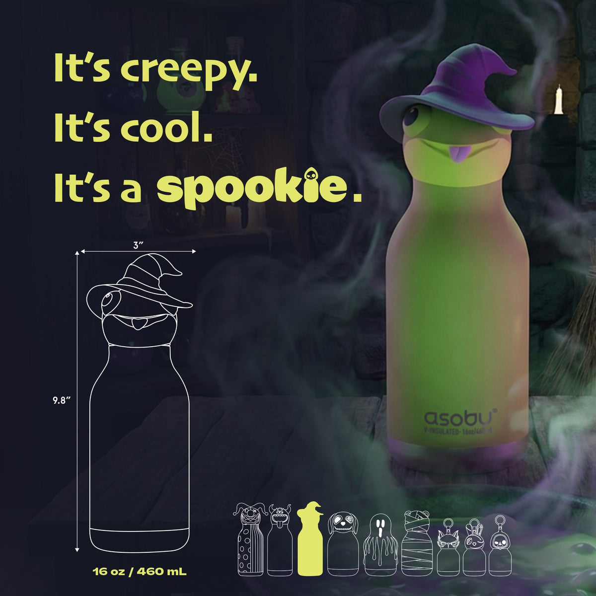 Trinkflasche Spookies- Hexe