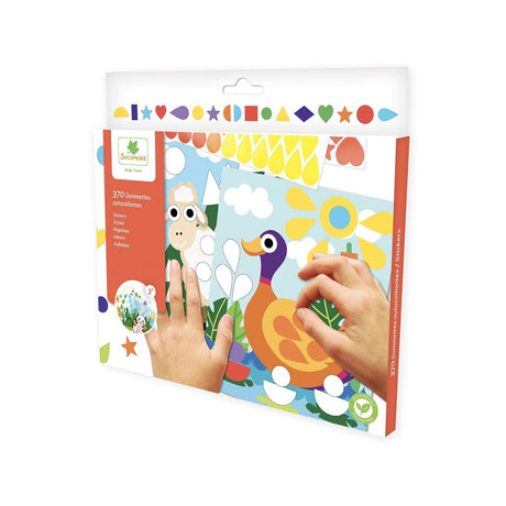 Kinder Sticker-Set Formen & Farben mit Tiermotiven zur Förderung von Motorik und Farberkennung