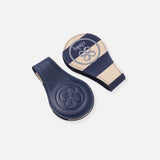 Swaddleclips aus Leder/ Navy Blue